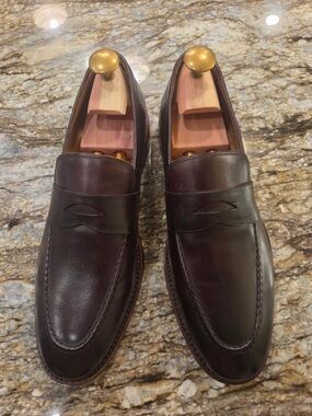 Men's Warfield & Grand Penny Loafers - Brown Leather